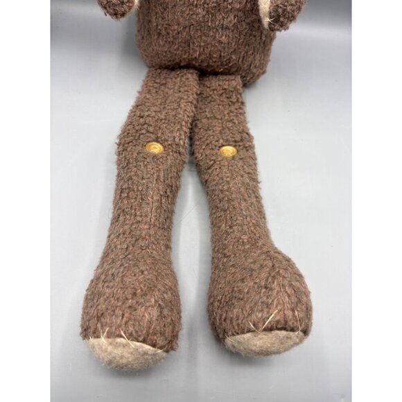 Handmade Brown & Beige Teddy Bear Stuffed Toy 34" Rustic Country - Picture 2 of 6